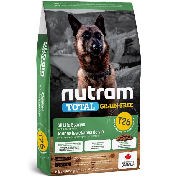 T26 NUTRAM TOTAL GRAIN-FREE LAMB & LEGUMES, DOG 11,4