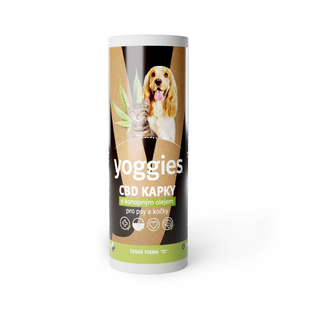 Yoggies CBD olej (kapky) 3,2 % pro psy a kočky, 30 ml
