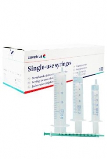 Stříkačka inj CVET 20ml 2-dílná Luer excentr.100ks