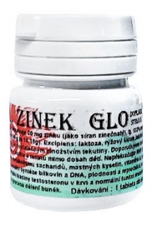 Zinek tbl GLO 100x20mg