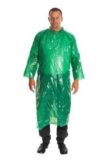 Plášť jednorázový ochranný zelený KRUTEX 130cm 25ks