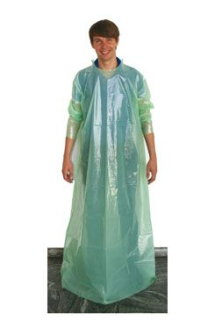Plášť ochranný jednoráz. s manžetou,156cm, zelený CVET