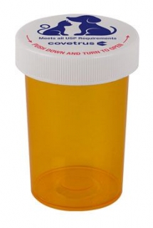 Lékovka šroubovací, plastová, žlutá 120ml 10ks CVET