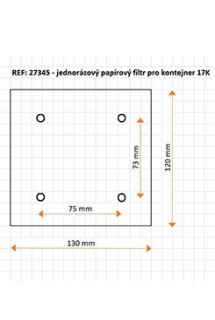 Filtr papírový pro kontejner 17K 100ks/bal