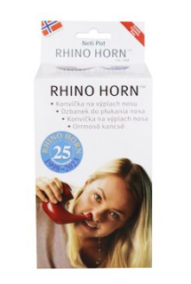 Konvička na výplach nosu Rhino Horn červená 1ks