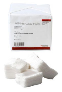 Kompres gáza 10x10cm nesteril 8v. typ17 KRUUSE 100ks