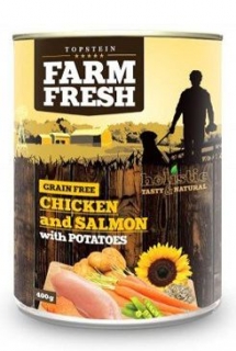 Farm Fresh Dog Chicken&Salmon with Potatoes konz 400g
