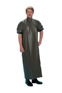 Porodní plášť zelený, krátký rukáv,suchý zip 140cm 1ks
