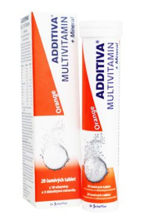 Multivitamin Additiva pomeranč+minerál tbl eff 20