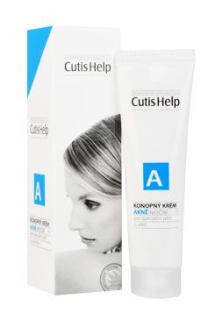 CutisHelp konopný krém noční při akné 30ml