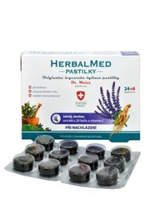 HerbalMed Pastilky se šalvějí/ženš/ vit.C 24ks Simply