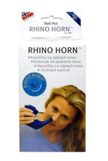 Konvička na výplach nosu Rhino Horn modrá 1ks
