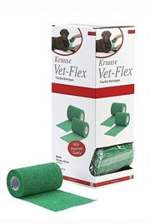 Obinadlo elast. Vet-Flex 7,5cm x 4,5m zelené Kruuse1ks