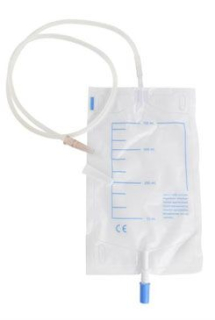 Odběrový sáček na moč 750ml Foley adaptér 1kus KRUUSE