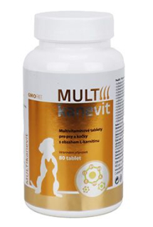 MULTIkanevit tablety pro psy a kočky 80tbl