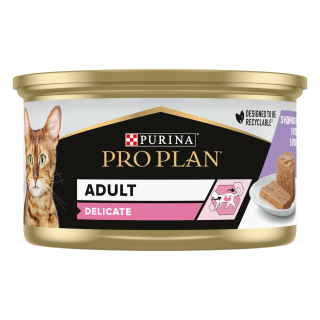 Pro Plan Cat Delikate konzerva s krůtou 85g