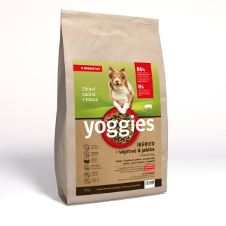 Yoggies granule Ibérico vepřové maso s jablky lisované za studena s probiotiky 5kg