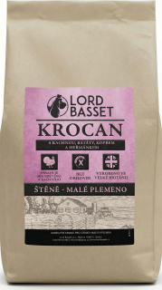 Lord Basset ŠTĚNĚ bez obilovin pro malá plemena KROCAN s KACHNOU 2Kg