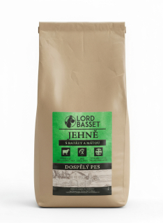 Lord Basset MONOPROTEIN bez obilovin JEHNĚ 12Kg