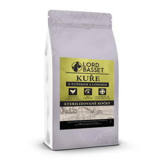 Lord Basset HOLISTIC bez obilnin KUŘE S TUŇÁKEM A LOSOSEM 1,5kg