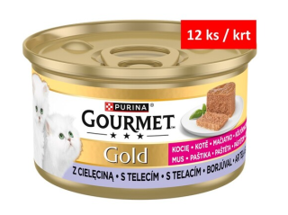 GOURMET Gold KITTEN paštika s telecím 85g