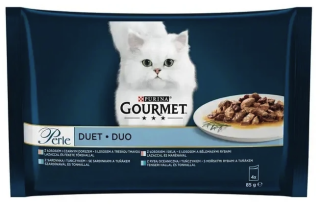 Gourmet Perle DUO kapsičky mořské ryby ve šťávě 4x85g