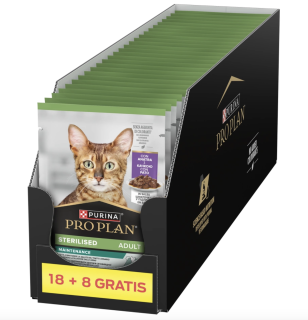 Purina Pro Plan Sterilised Adult Jemné kousky s kachnou v omáčce 26x85 g