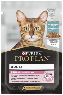Purina Pro Plan CAT DELICATE Mořské ryby kapsička 85g