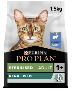 PRO PLAN CAT ADULT STERILISED RENAL PLUS králík 1,5kg