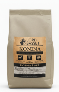 Lord Basset MONOPROTEIN bez obilovin KONINA 2kg