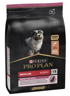 Purina PRO PLAN Medium PUPPY Sensitive Skin s lososem 3kg