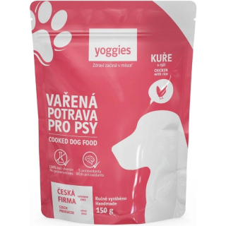 Yoggies Vařená potrava kuřecí maso s rýží 150 g