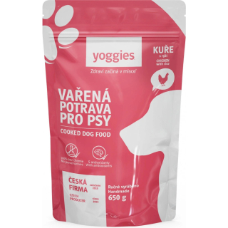 Yoggies Vařená potrava kuřecí maso s rýží 650 g