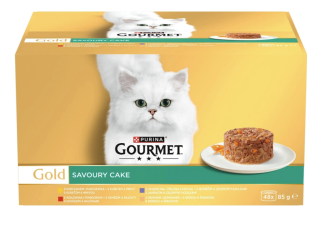 Gourmet Gold Savoury Cake hovězí kuře krůta jehněčí 48 x 85 g