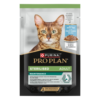 Purina Pro Plan Cat Sterilised bílá ryba 85 g
