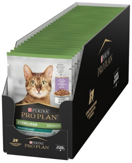 Pro Plan Cat Senior 7+ Sterilised s krůtou 26x85 g