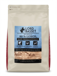 Lord Basset HOLISTIC 80% masa LOSOS 10kg