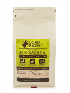 Lord Basset HOLISTIC 80% masa KACHNA 2kg