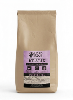 Lord Basset bez obilovin KRÁLÍK S KRŮTOU 12kg