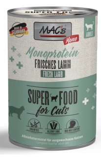 MAC's Cat Mono Sensitive jehněčí s mrkví 400 g