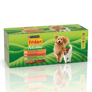 Friskies Adult hovězí kuře jehněčí ve šťávě 40 x 85 g