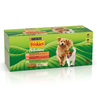 Friskies Adult hovězí kuře jehněčí v želé 40 x 85 g