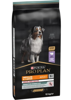 Purina Pro Plan Medium & Large Adult Sensitive Digestion Grain Free krůta 12 kg