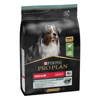  PRO PLAN Medium ADULT Sensitive Digestion s jehněcím 3kg