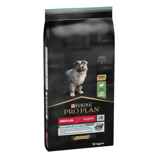 Purina PRO PLAN Medium PUPPY Sensitive Digestion s jehněčím 12kg