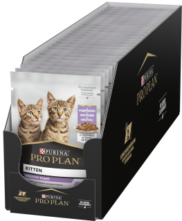 Pro Plan Cat Junior s krůtou ve šťávě 26 × 85 g