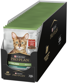 Pro Plan Cat Sterilised s hovězím 26 × 85 g