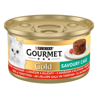 GOURMET Gold Savoury Cake Hovězí s rajčaty 85g