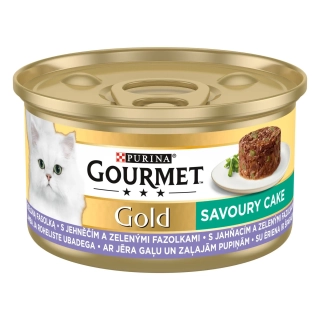 GOURMET Gold Savoury Cake Jehně&zel.fazolky 85g