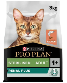 Pro Plan Cat Adult Sterilised Renal Plus losos 3kg